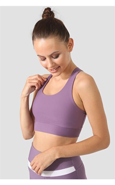 Superstacy Cross Strap Lila Spor Büstiyer