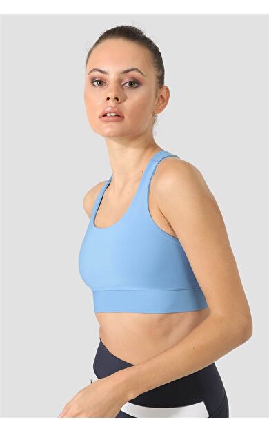 Superstacy Cross Strap Mavi Spor Büstiyer