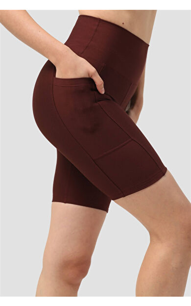 Superstacy Dizüstü Cepli Mürdüm Spor Tayt