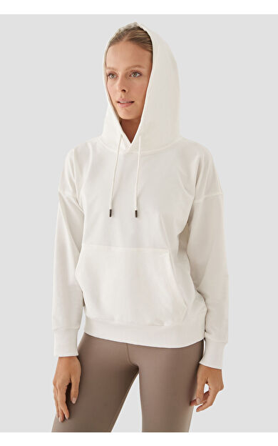 Superstacy Fiona Oversize Cepli Krem Hoodie