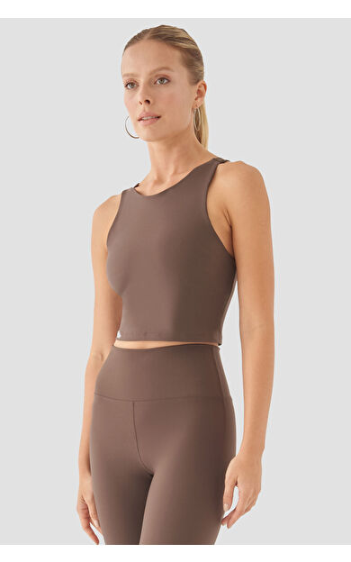 Superstacy Jane Orta Destekli Acı Kahve Spor Büstiyer