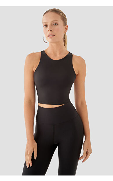 Superstacy Jane Orta Destekli Siyah Spor Büstiyer