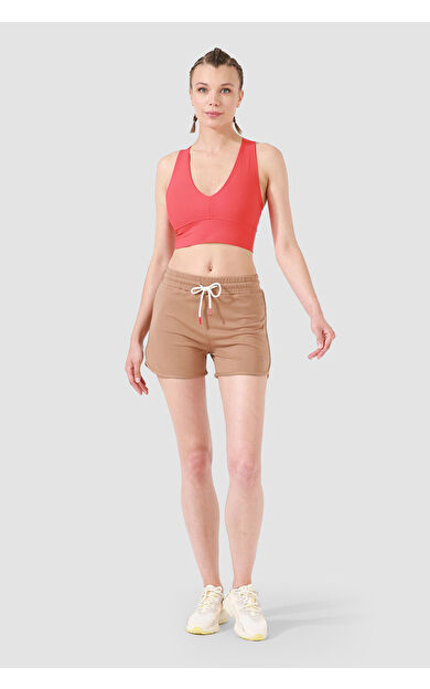 Superstacy June Kahve Rengi Spor Şort