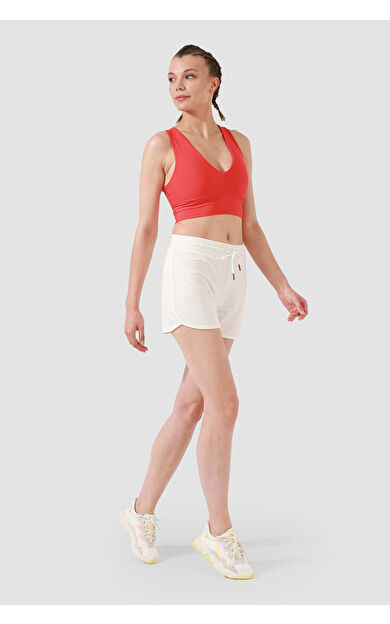 Superstacy June Krem Spor Şort