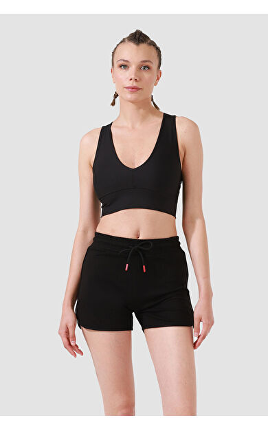 Superstacy June Siyah Spor Şort