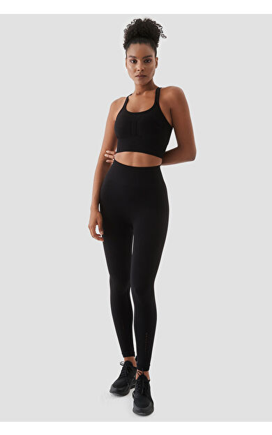 Superstacy Kate Dikişsiz Toparlayıcı Siyah Spor Tayt
