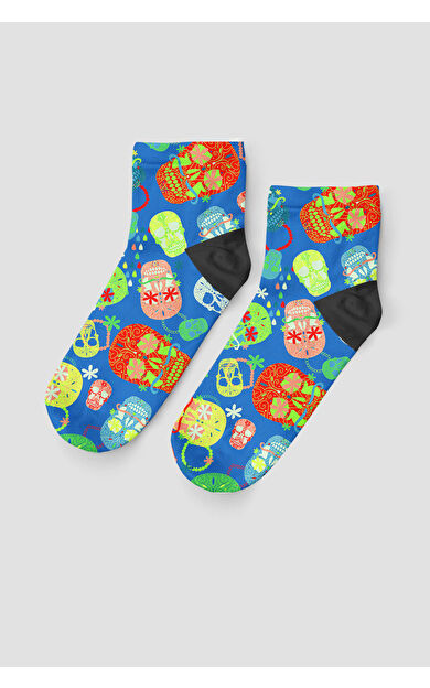 Superstacy Kuru Kafa Desenli Kısa Çorap