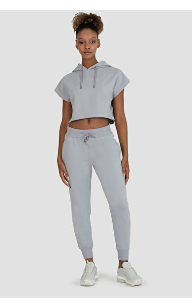 Superstacy Lexa Havuç Kesim Gri Jogger