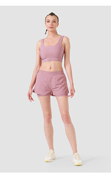 Superstacy Lille Gül Kısa Spor Tayt