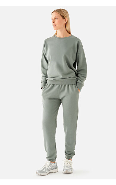 Superstacy Mia Oversize Haki Jogger Eşofman Altı