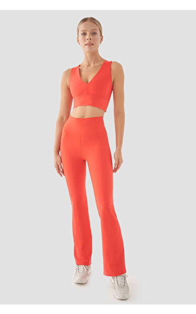 Superstacy Nichole Flare Yüksek Bel Nar Çiçeği Spor Tayt