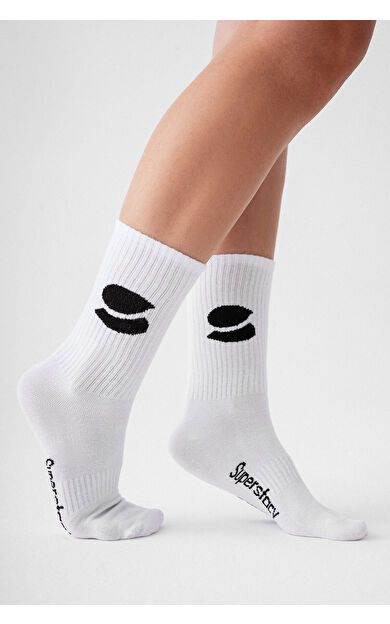 SUPERSTACY Superstacy Pamuklu Soket Spor Çorap Siyah