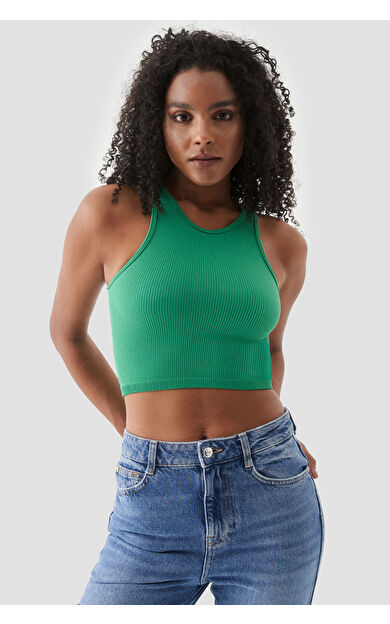 Superstacy Polly Kolsuz Fitilli Yeşil Top
