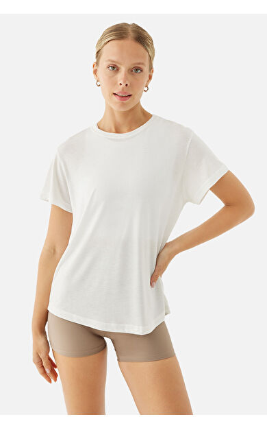 Superstacy Sophia Light-Weight Krem Tişört