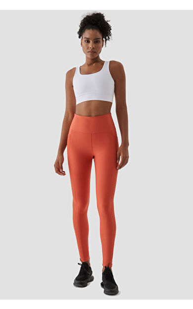 Superstacy Wawel File Cep Detaylı Kiremit Spor Tayt