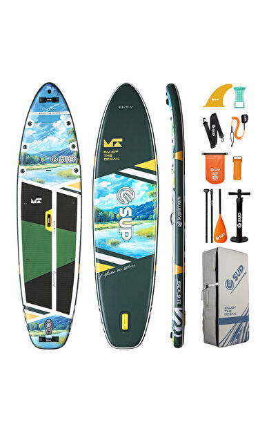 SUPLİMANI 350x89x15 Supboard Paddle Board Şişme Sörf Tahtası Tam Set Sup Board