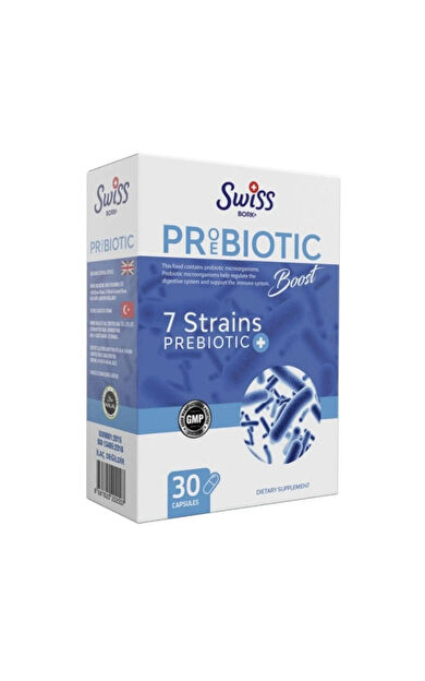 Swiss Bork Probiotic Boost Takviye Edici Gıda 30 Kapsül