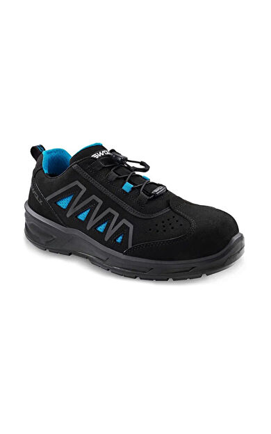 Swolx Tekstil Laminasyonlu Microfiber-S1P Unisex İş Güvenliği Ayakkabısı AIR-X110-BLUE Siyah