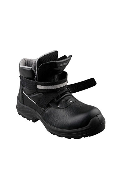 Swolx Baskılı Vidala Deri-S3 Unisex İş Güvenliği Ayakkabısı CLAS-XLK-HRO-10 Siyah