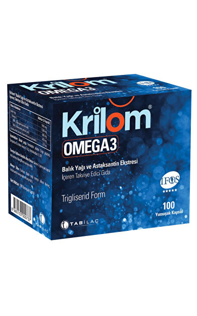Krilom Omega 3 Yumuşak Kapsül 100 Kapsül