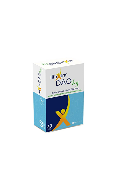 LifeXtra DAOVeg Diamin Oksidaz Takviye Edici Gıda 60 Tablet