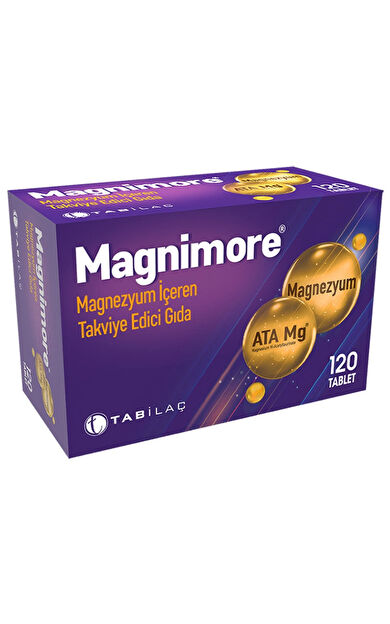 Magnimore Magnezyum İçeren Takviye Edici Gıda 120 Tablet