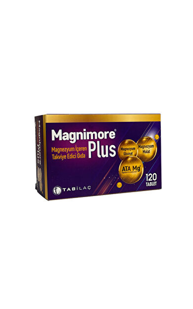 Magnimore Plus Magnezyum İçeren Takviye Edici Gıda 120 Tablet