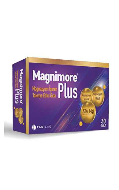 Magnimore Plus Magnezyum İçeren Takviye Edici Gıda 30 Tablet