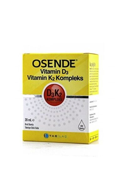 Osende Vitamin D3 K2 Complex Takviye Edici Gıda 20 ml