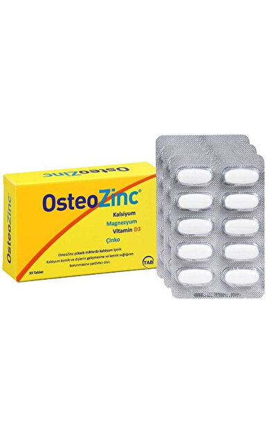 Osteozinc Takviye Edici Gıda 30 Tablet
