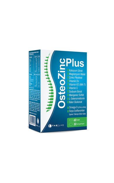 OsteoZinc Plus 30 Yumuşak Kapsül + 60 Tablet