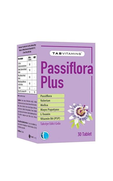 Tabvitamins Passiflora Plus 30 Tablet