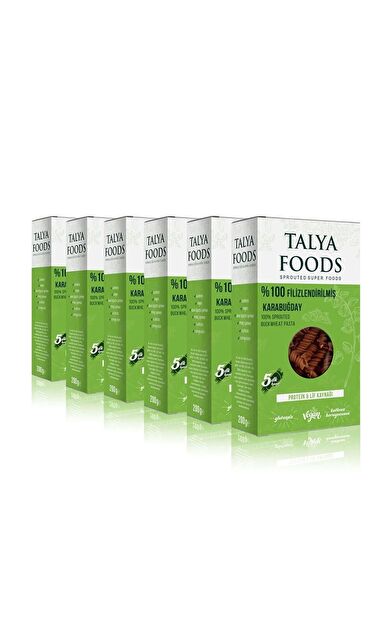 Talya Foods Glutensiz Çiğ Karabuğday Makarna Set 6x200g