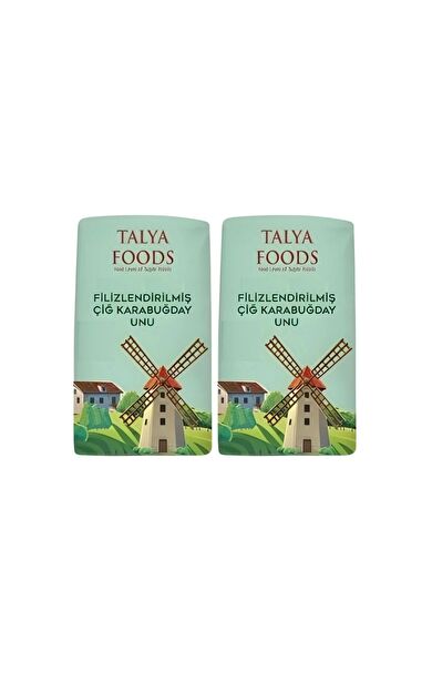 Talya Foods Filizlendirilmiş Glutensiz Çiğ Karabuğday Unu 2x2kg Avantaj Paketi