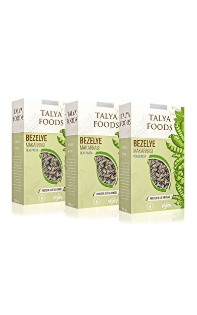 Talya Foods Glutensiz & Vegan Bezelye Makarnası 3x200g