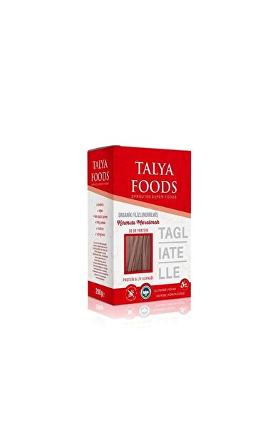 Talya Foods Filizlendirilmiş Kırmızı Mercimek Tagliatelle 200g