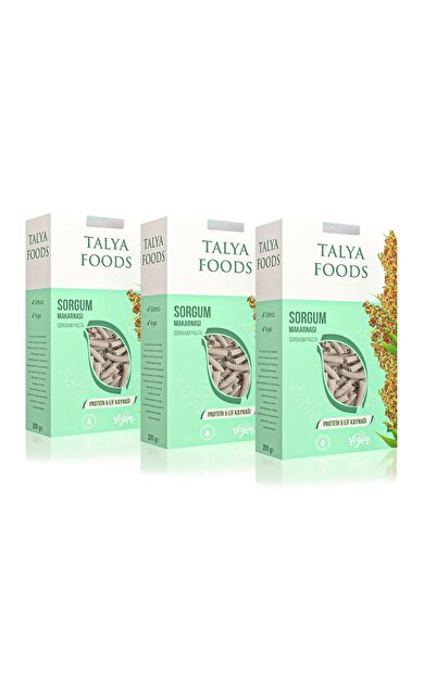 Talya Foods Glutensiz Sorgum Boru Makarna 3x200g
