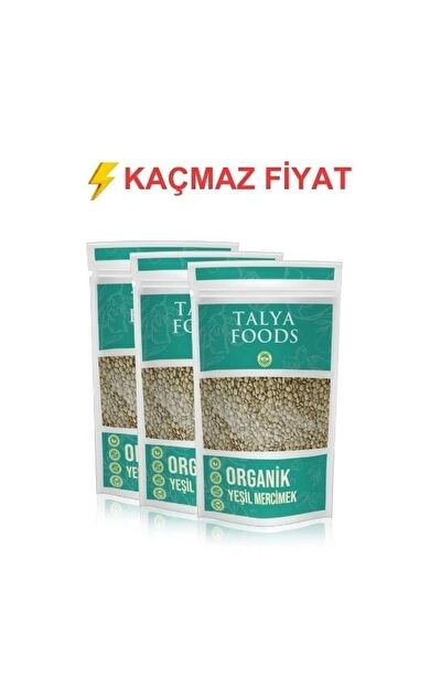Talya Foods Naturel Yeşil Mercimek 3x 500 g