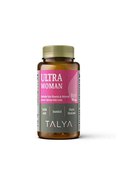 Talya Bitkisel ULTRA WOMAN | Kadınlar İçin Vitamin & Mineral İçeren Takviye Edici Gıda - 60 Tablet