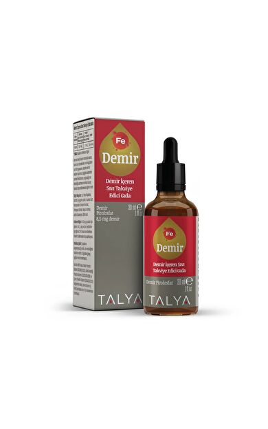 Talya Bitkisel Demir İçeren Sıvı Takviye Edici Gıda - 30 ml