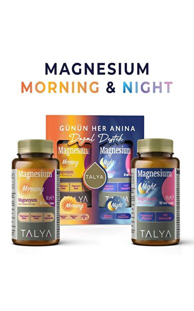 Talya Bitkisel Magnezyum Morning & Night 2’li Destek Seti