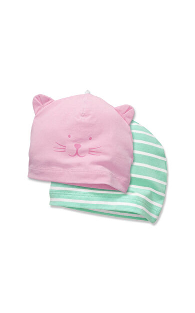 2 Adet Organik Pamuklu Bere, Pembe