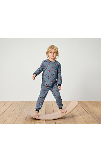 Erkek Çocuk Pijama, 2li, 86-92 cm