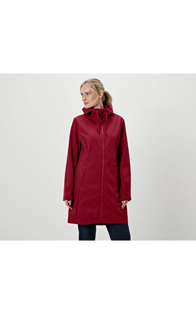 Kadın Softshell Palto, Kırmızı