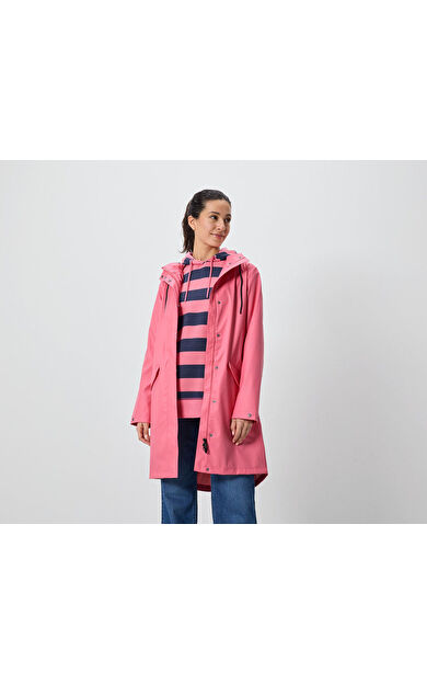 Kadın Yağmurluk, PU, Pembe