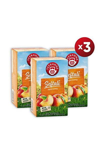 Teekanne Şeftali Karışık Meyve Çayı 40G X 3 Paket