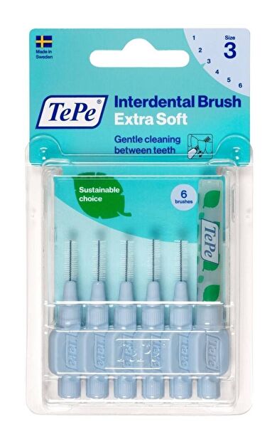 Blister X-Soft 0.6 MM - MAVİ Diş Arayüz Fırçası (1x 6 Adet)
