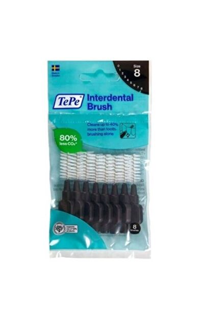Interdental Brush Arayüz Fırçası Siyah 1.5 Mm 8 Li