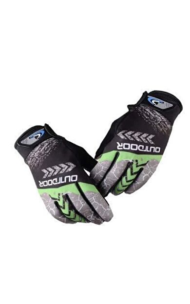 XBYC Outdoor Mtb Mevsimlik Tam Parmak Bisiklet Eldiveni Large Eldiven Yeşil
