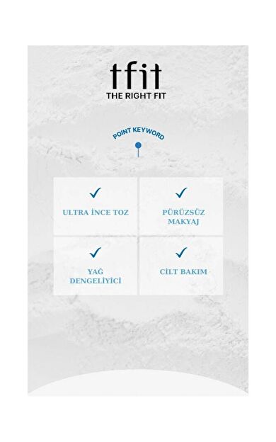 Tfıt  Transparan Pudra Translucent Set Finishing Powder 02 Beige 7g